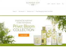 Tablet Screenshot of hamptonsuncare.com